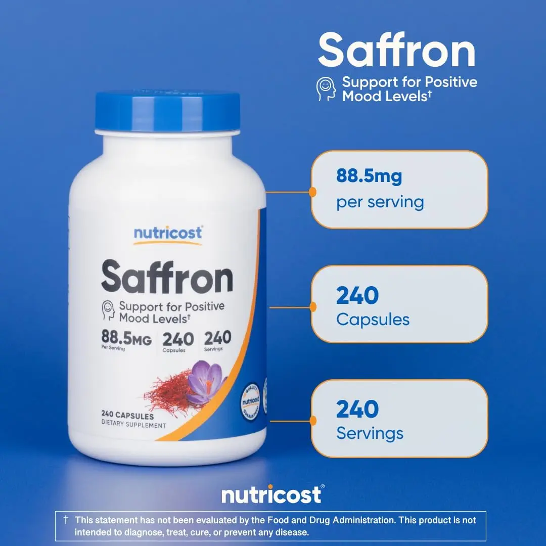 Nutricost Saffron Extract 88.5mg Capsules